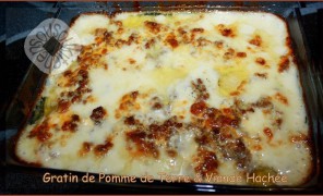 Gratin de pomme de terre et viande hachée