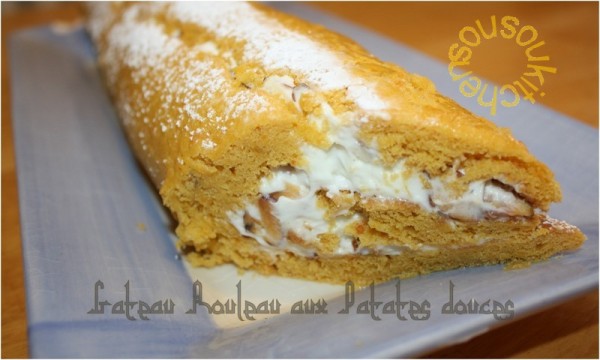 Gateau roulé Aux Patates Douces