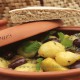 Tajine aux topinambours et olives violettes- طاجين البطاطا القصبية