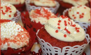 Cupcakes Red velvet-Recette de la Saint-Valentin