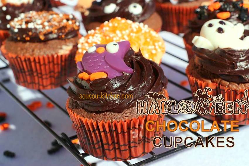 Cupcake au chocolat de Halloween4