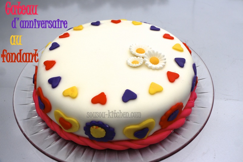 Gateau D Anniversaire Au Fondant Patissier