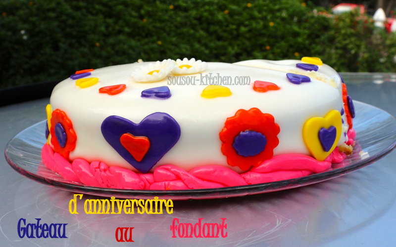 Gateau D Anniversaire Au Fondant Patissier