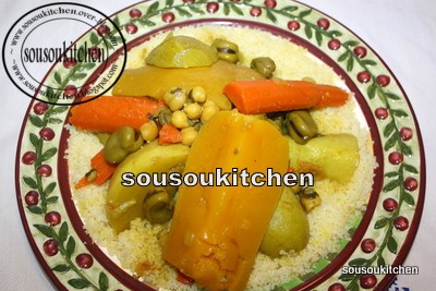 Couscous au boeuf (en video) كسكس بلحم البقر