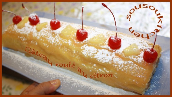 Gateau roulé au citron