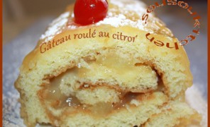 Gateau roulé au citron-Recette de Noel