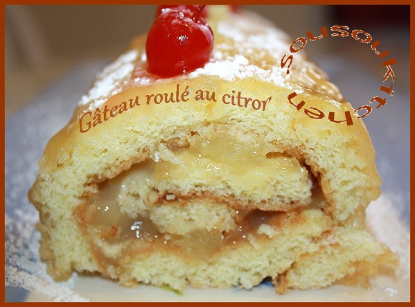 Gateau roulé au citron