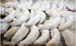 Sablés à la noix de coco-Patisserie marocaine
