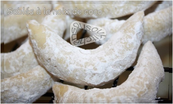 Sablés à La Noix De Coco Patisserie Marocaine