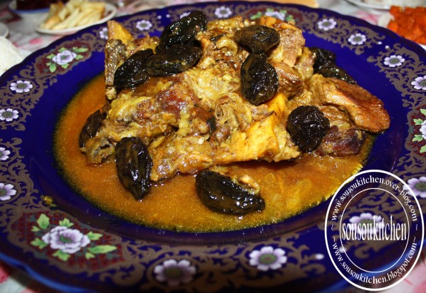 Tajine boeuf et prunes