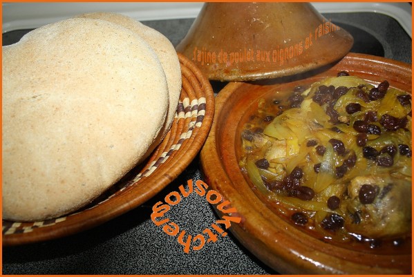 tajine poulet oignons et raisins 018