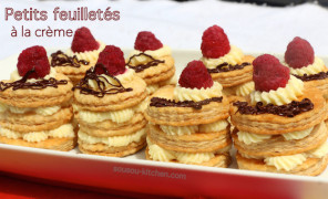 Petits feuilletés à la crème mousseline