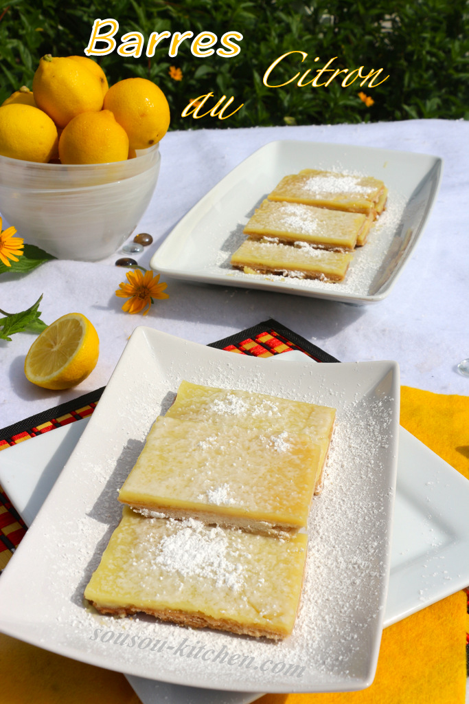 recette barres au citron