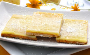 Recette barres au citron