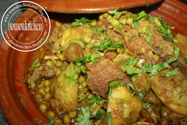 Tajine d'Agneau Aux Artichauts طاجين بالقوق