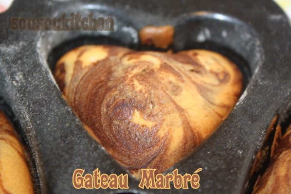 Gâteau marbré au Chocolat