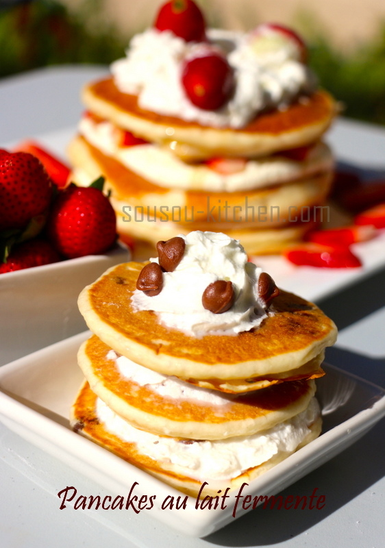 Pancakes au lait fermente 1