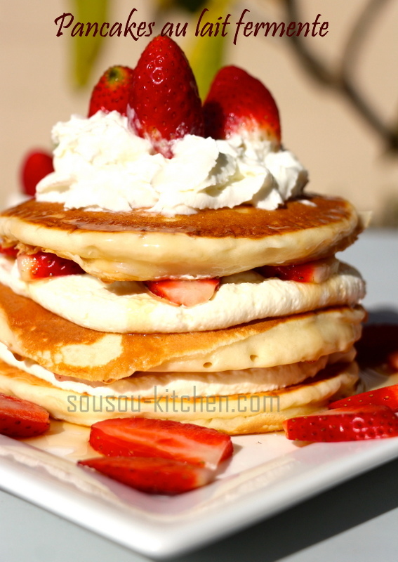 Pancakes au lait fermente 2