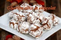 Ghoriba ou ghriba aux noix et chocolat-pâtisserie Marocaine