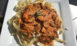 Recette de tagliatelles au saumon en directe sur Youtube